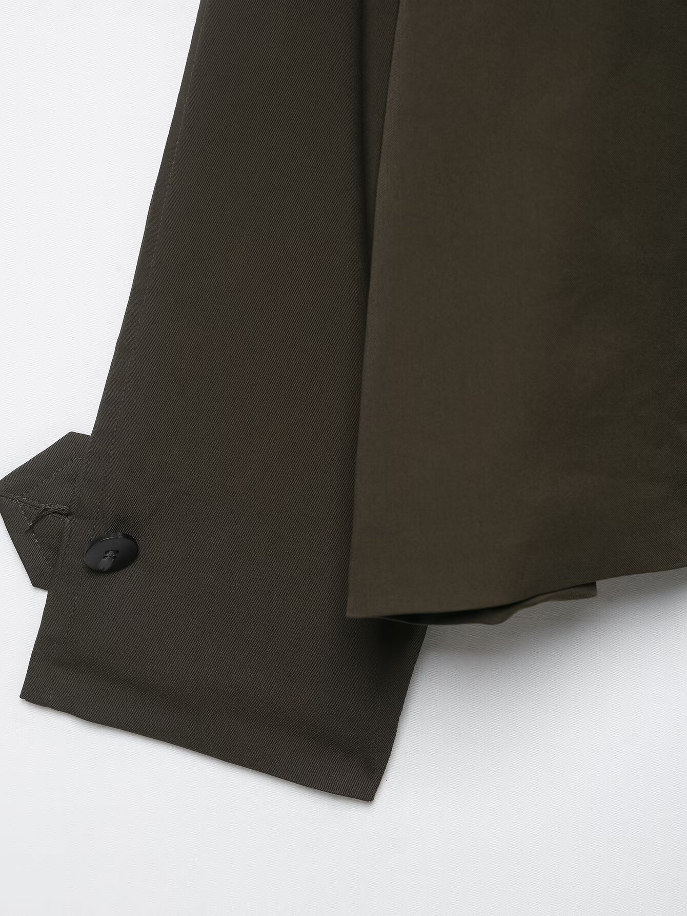 Cropped Double-Breasted Trench