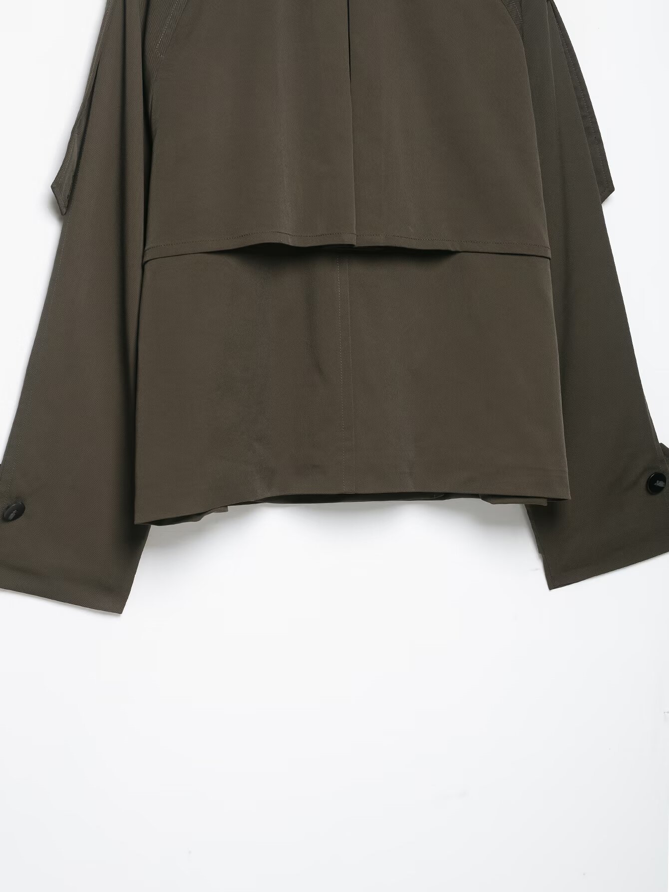 Cropped Double-Breasted Trench