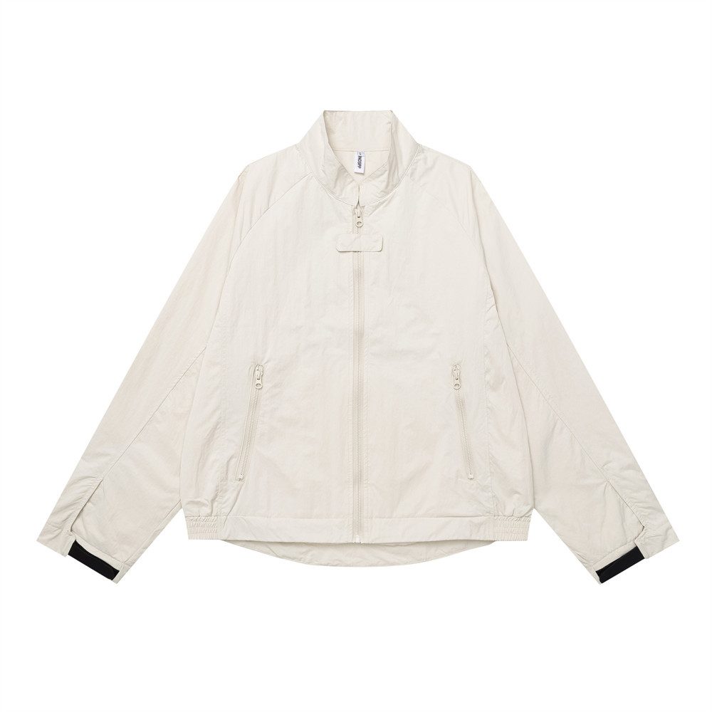 Loose stand up collar jacket jacket