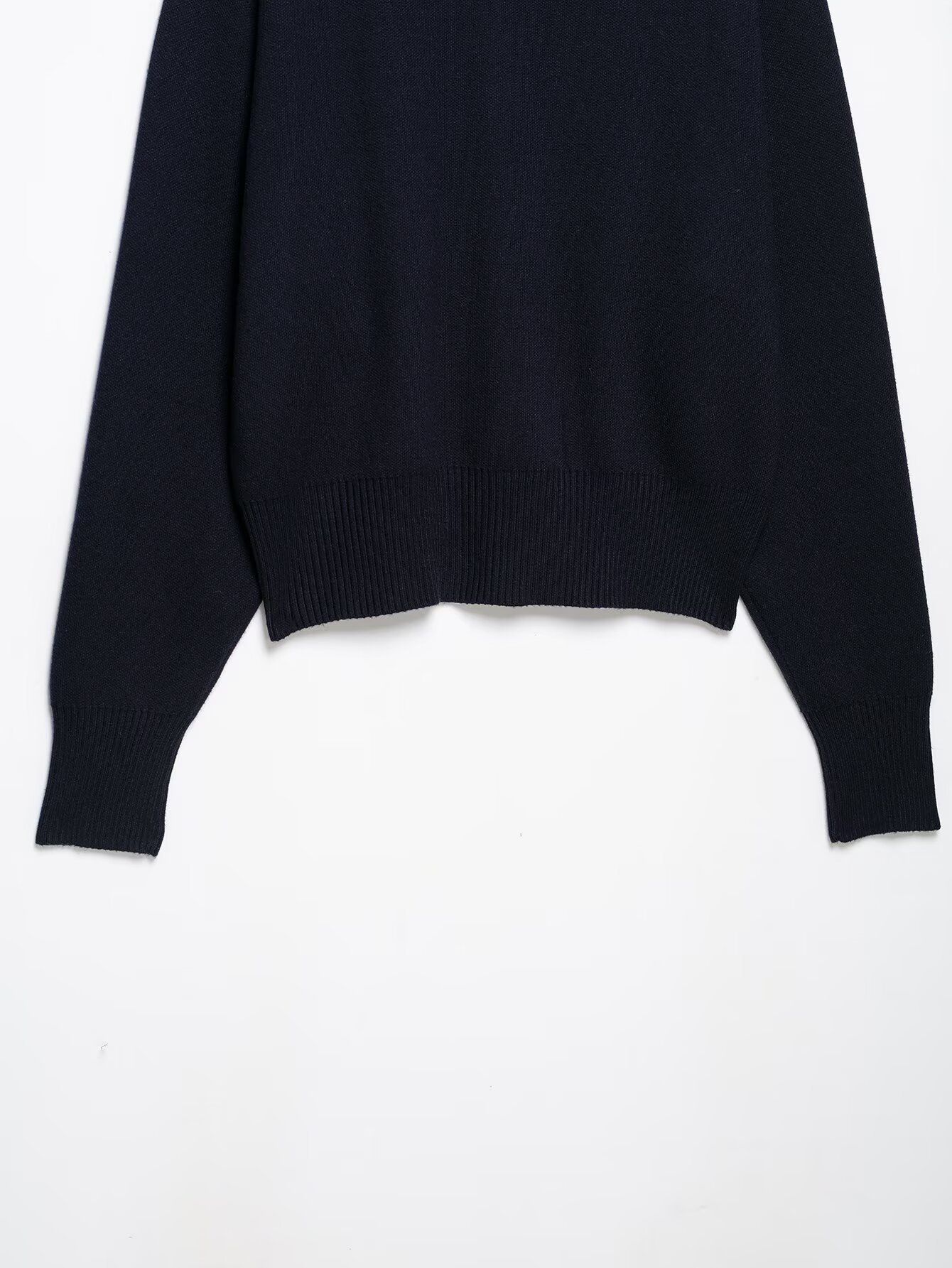 Relaxed Zip Knit Jacket