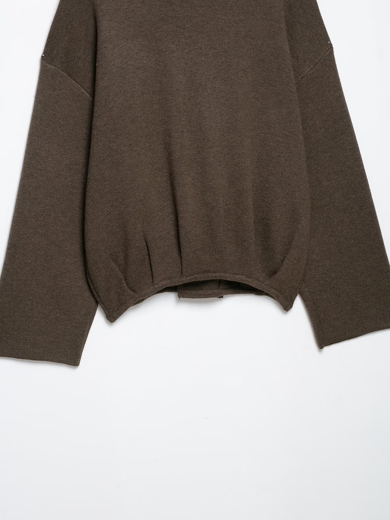 Draped Open-Front Cardigan