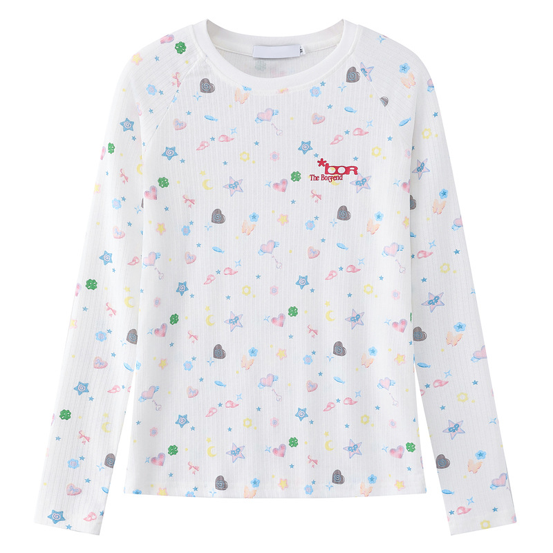 Dopamine printed long sleeved T-shirt