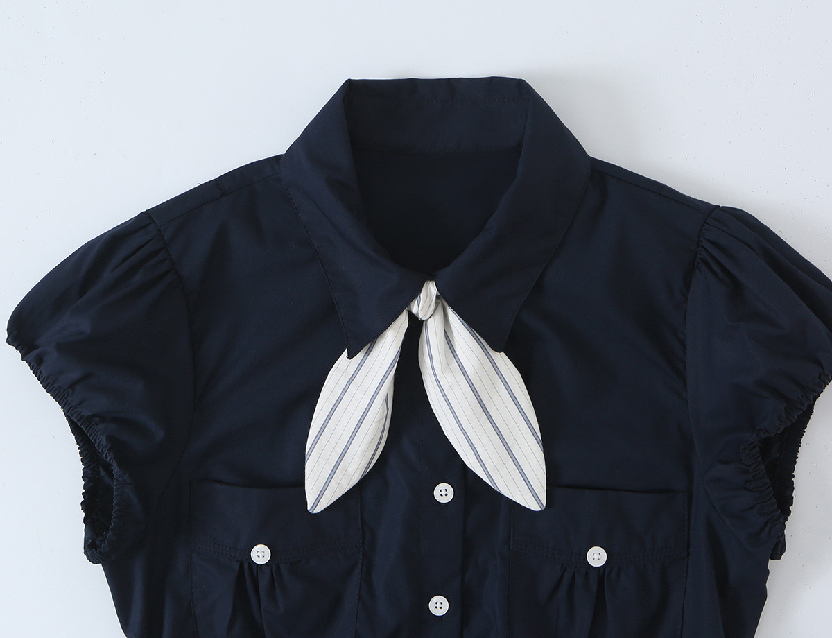Bow-Detail Fitted Blouse