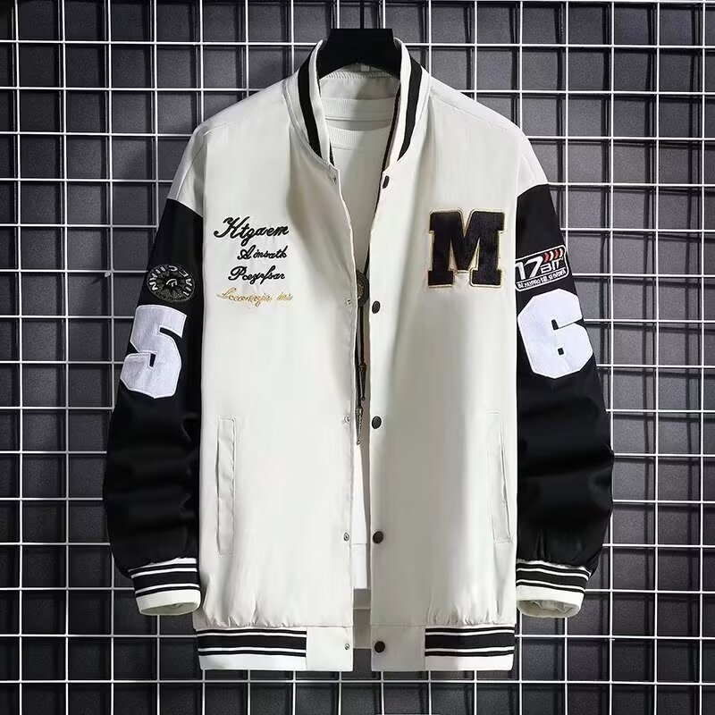 Men's Casual  Loose Fit Baseball Jacket