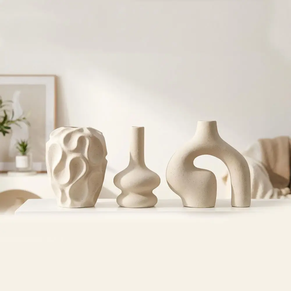 Set de tres jarrones de porcelana, imagen 2