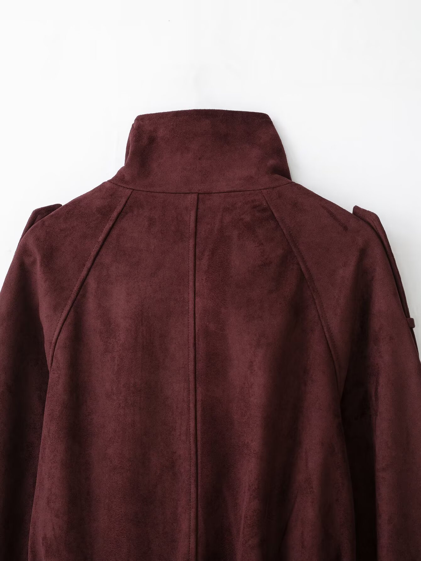Belted Stand-Collar Jacket