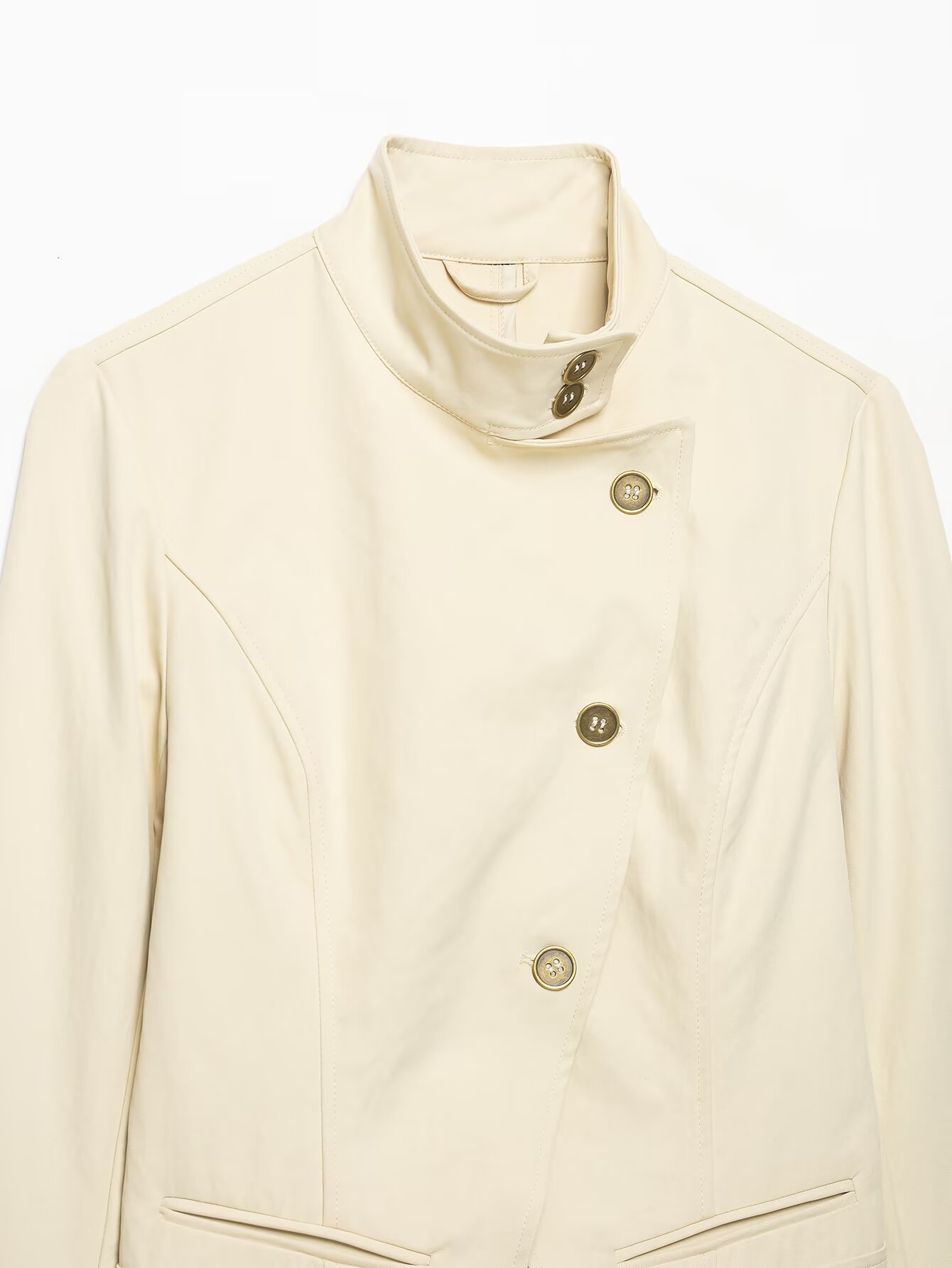 Asymmetric Button Jacket