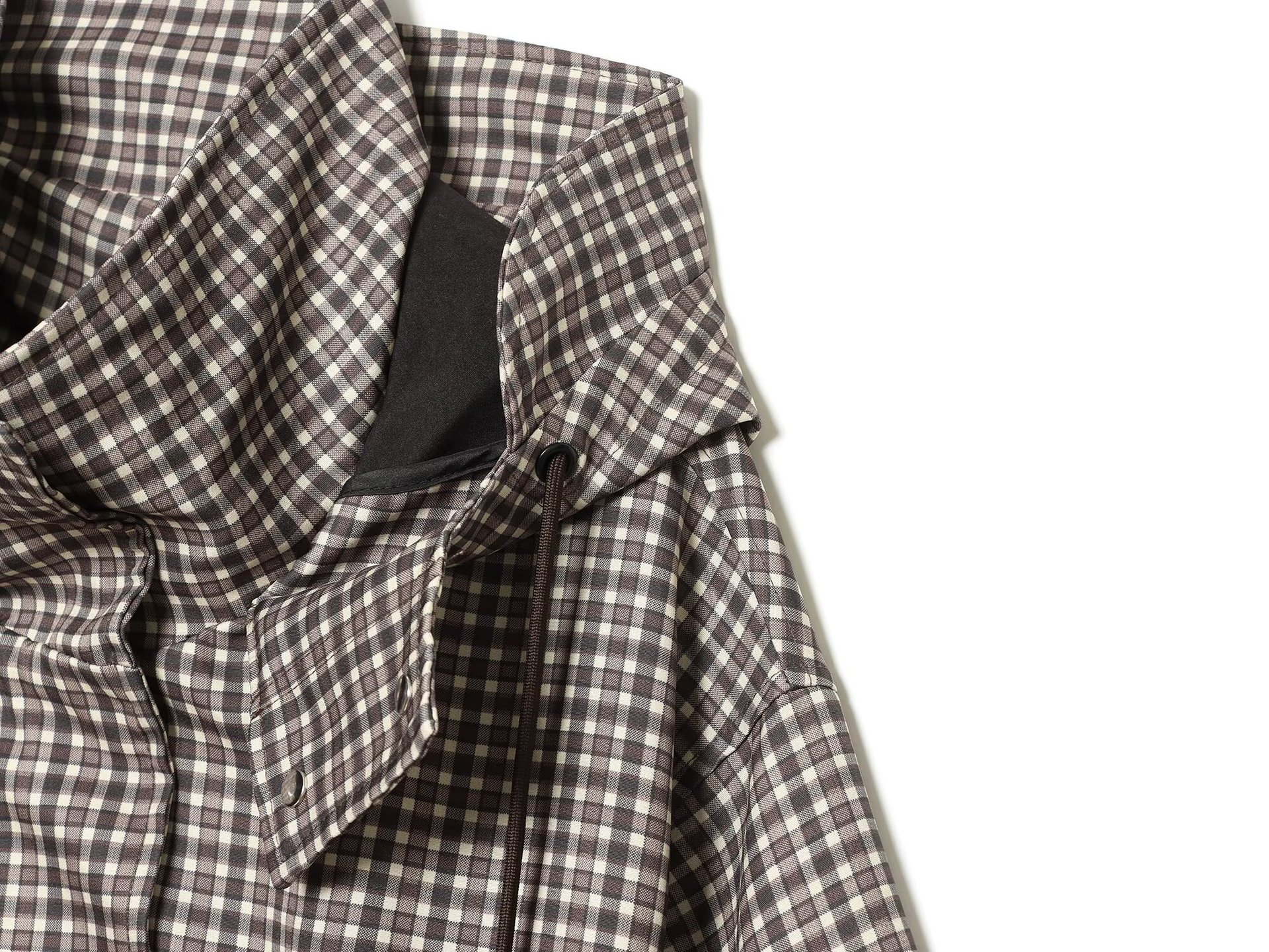 Hooded Check Jacket