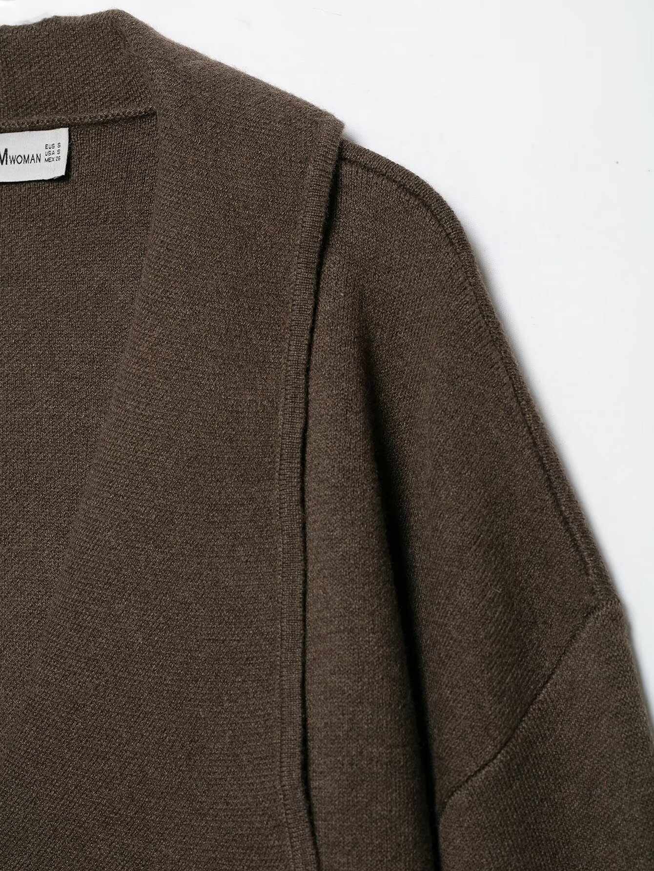 Draped Open-Front Cardigan