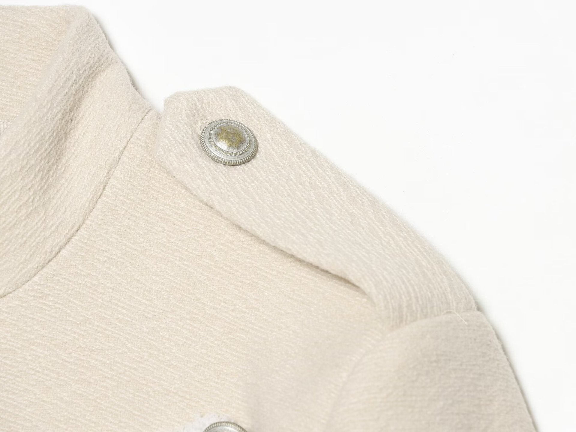 Textured Stand-Collar Jacket