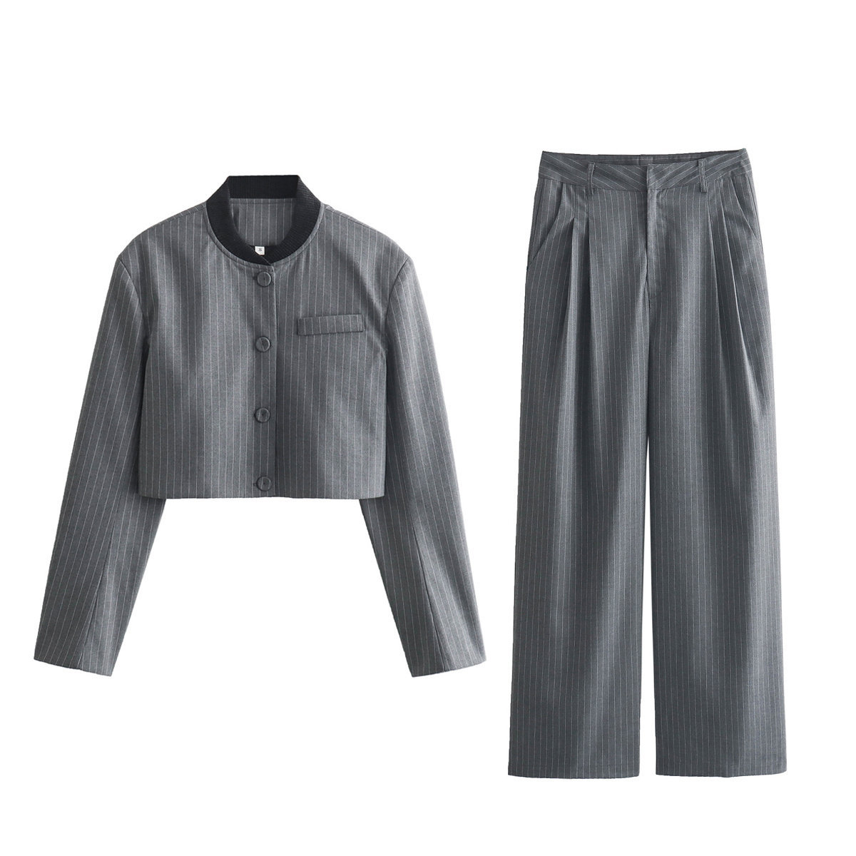 Striped long sleeved pants set