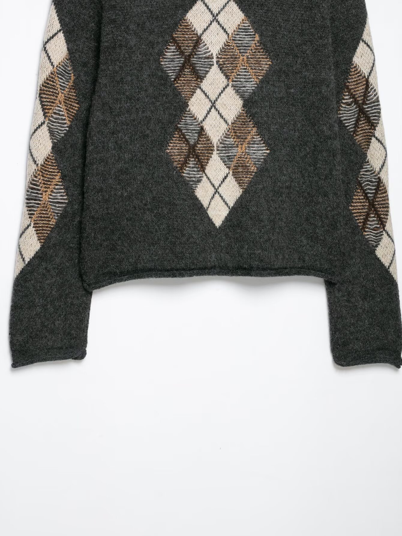Argyle Knit Cardigan
