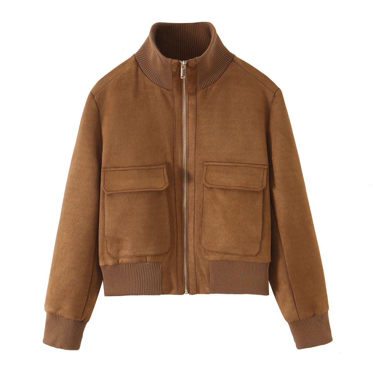 Texture pilot pocket flap velvet jacket