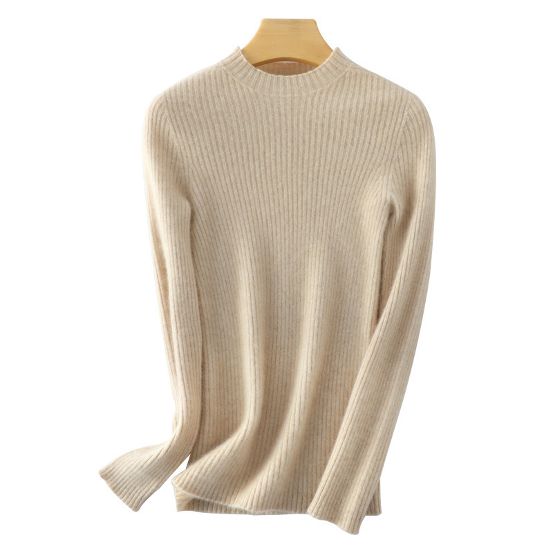 Slim Fit High Neck Knit Sweater for Women,Inner Layer Top, Bodycon Knitwear