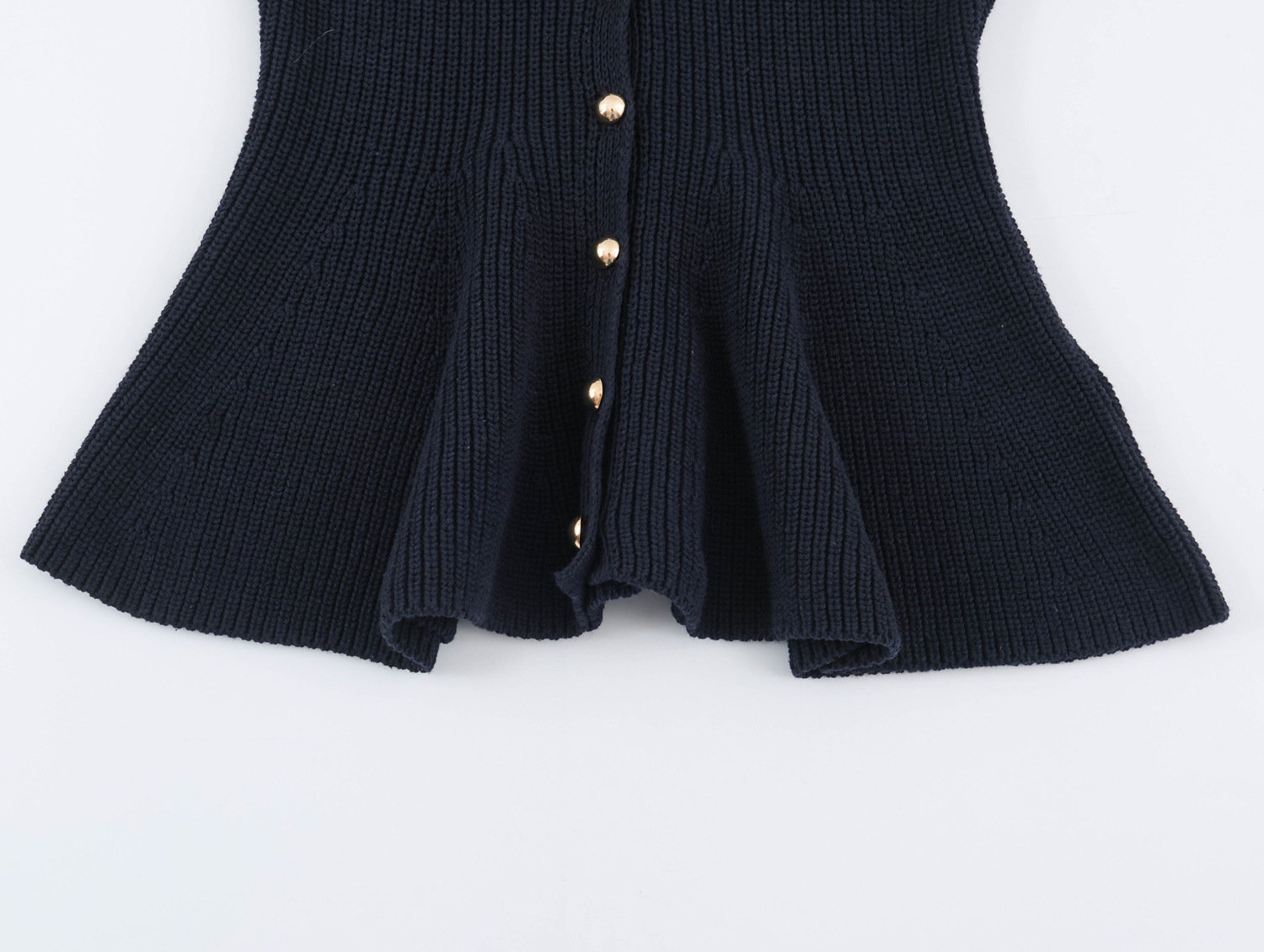 Peplum Knit Cardigan