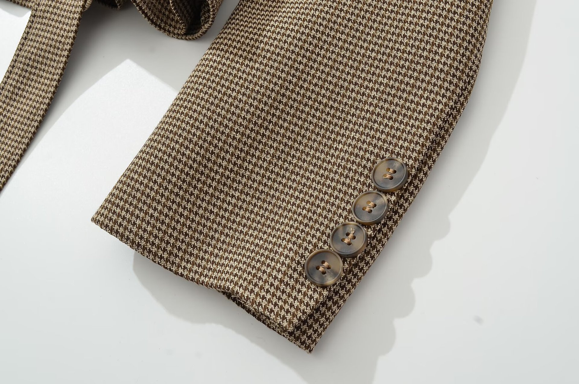 Tie-Waist Checked Jacket