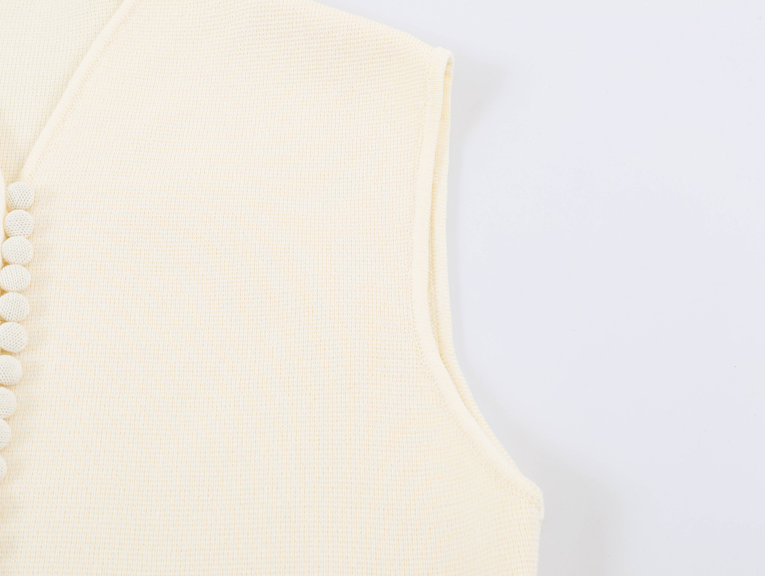 Stand-Collar Knit Vest