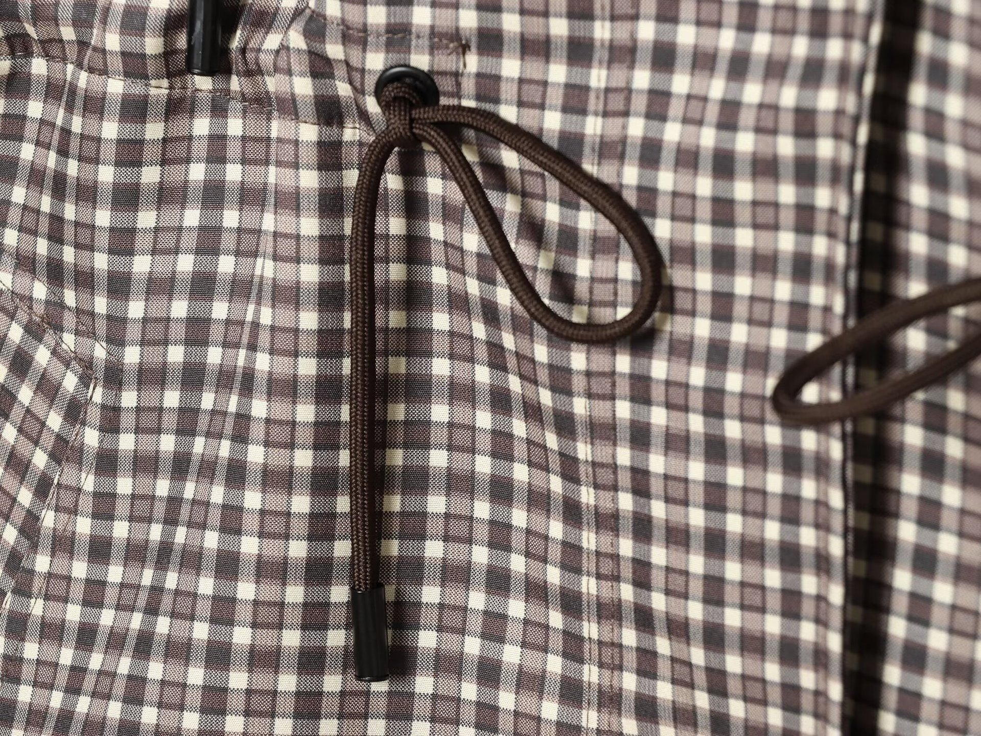 Hooded Check Jacket
