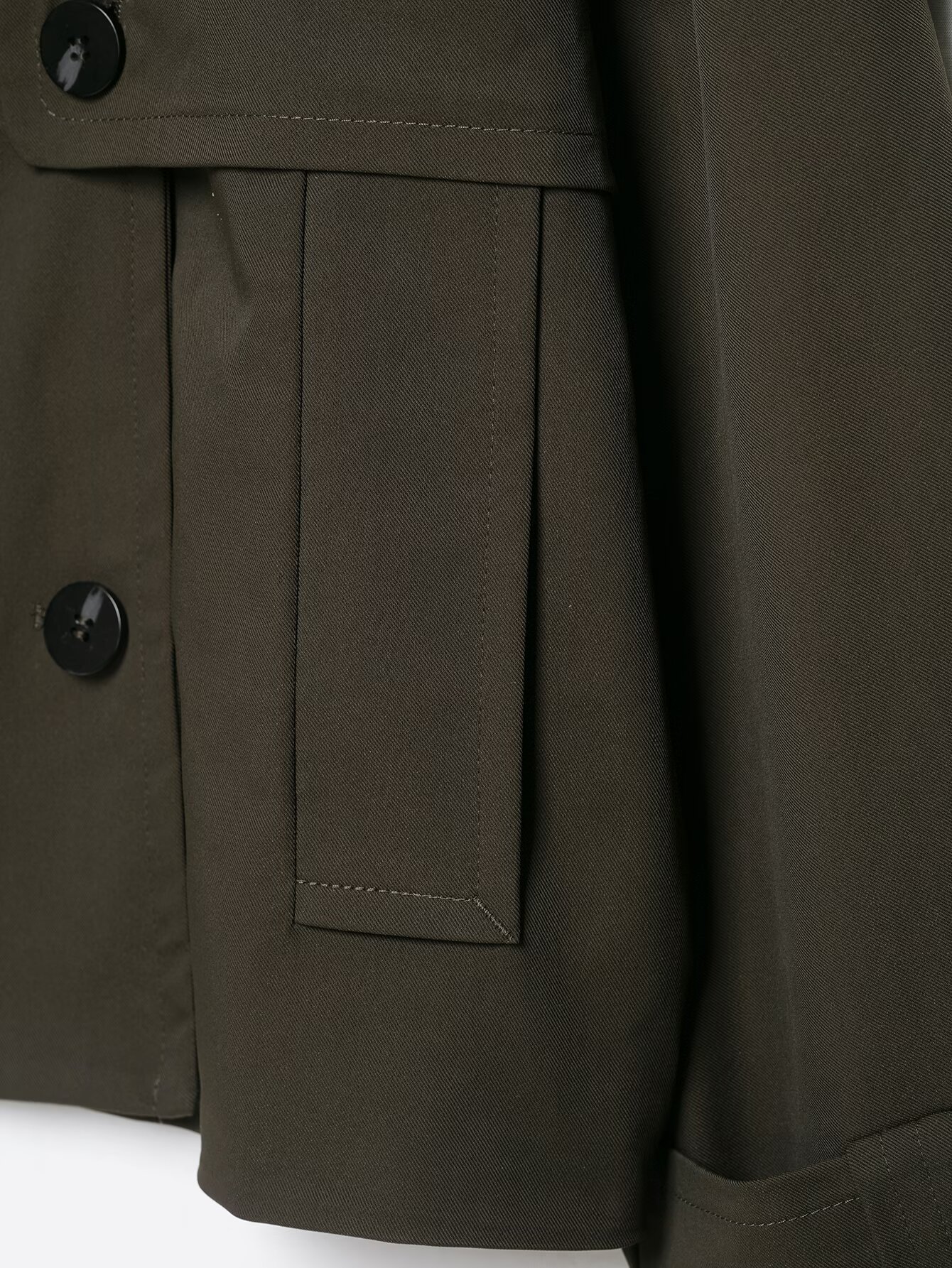 Cropped Double-Breasted Trench