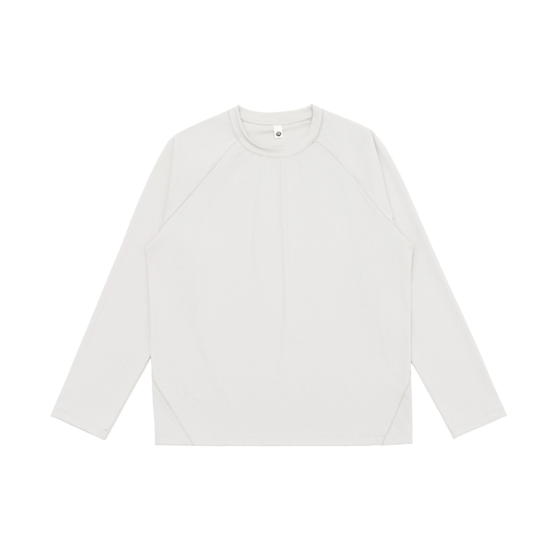 Long Sleeve Crew Neck Solid Color T-shirt