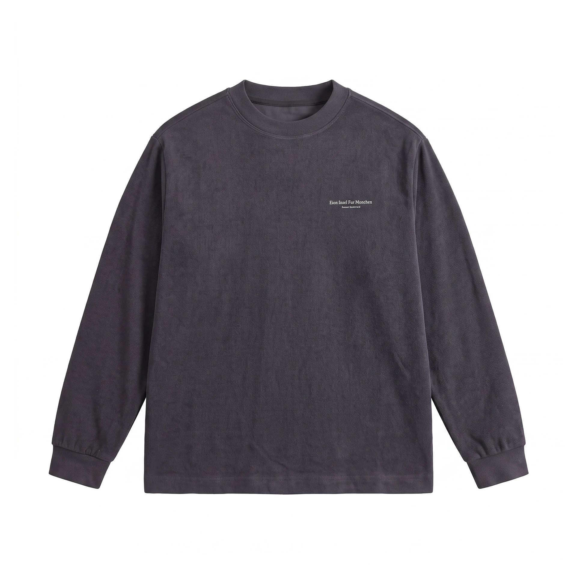 Loose Drop Shoulder Letter Print Long Sleeve T-Shirt Men