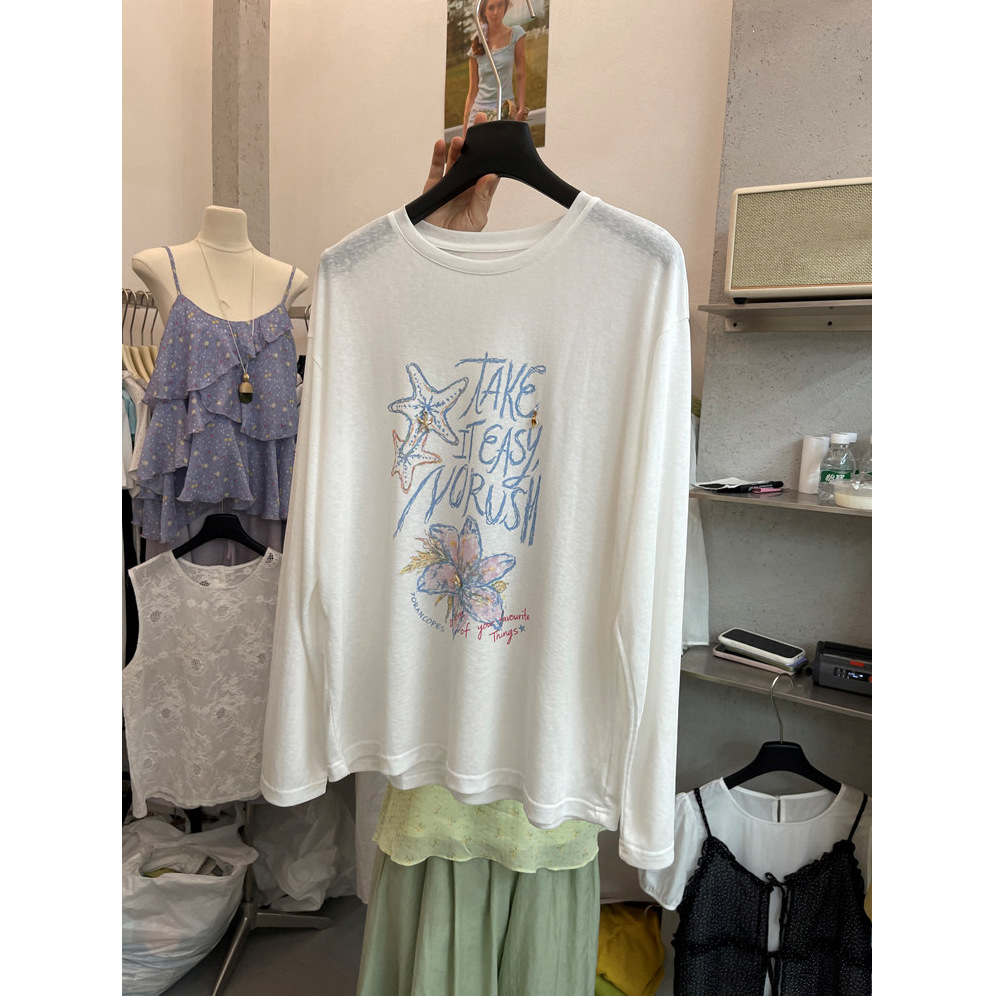 Women's Summer T-Shirt Polyester Minimalist Sun-Proof Cover-Up Top