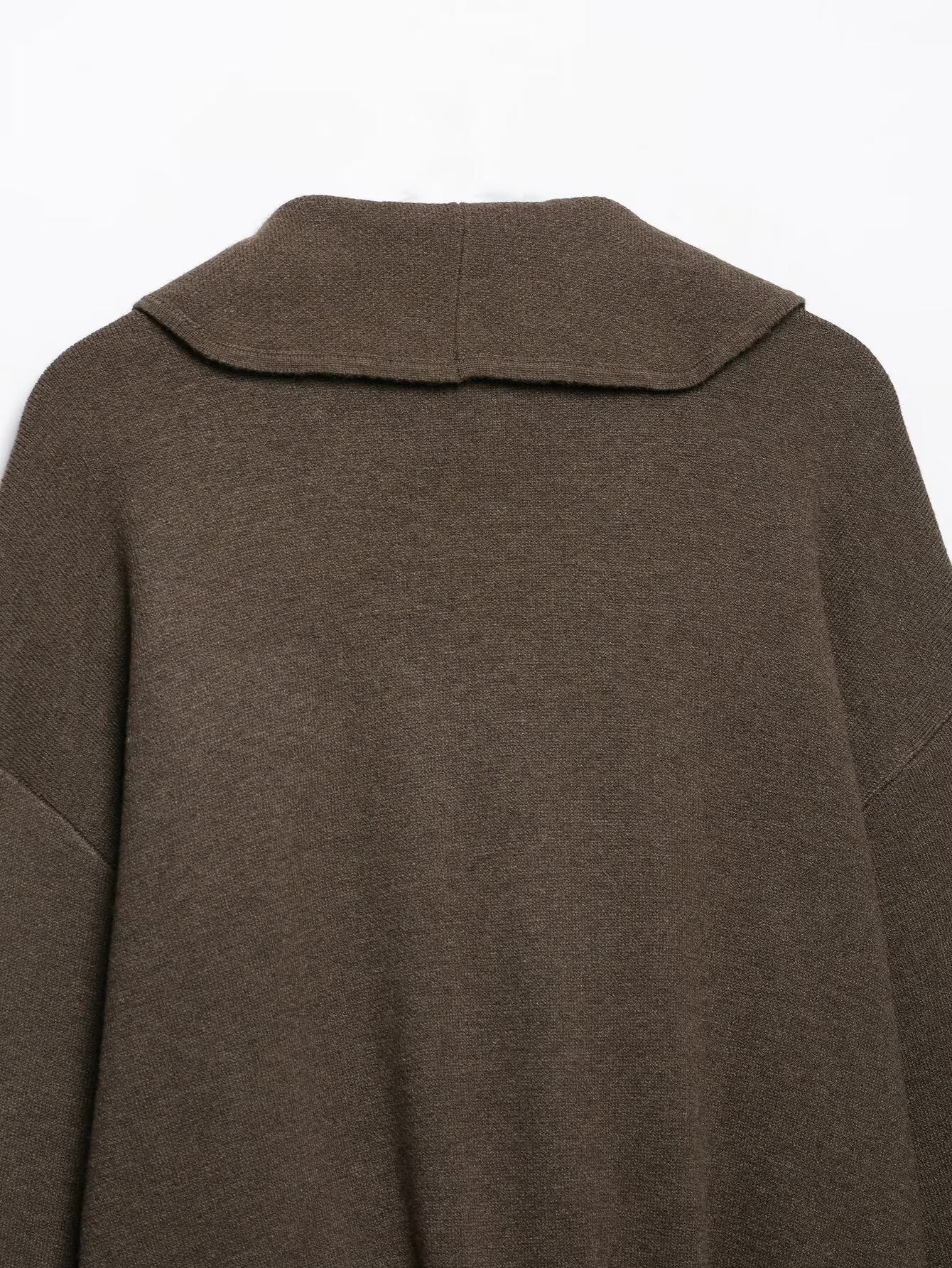 Draped Open-Front Cardigan