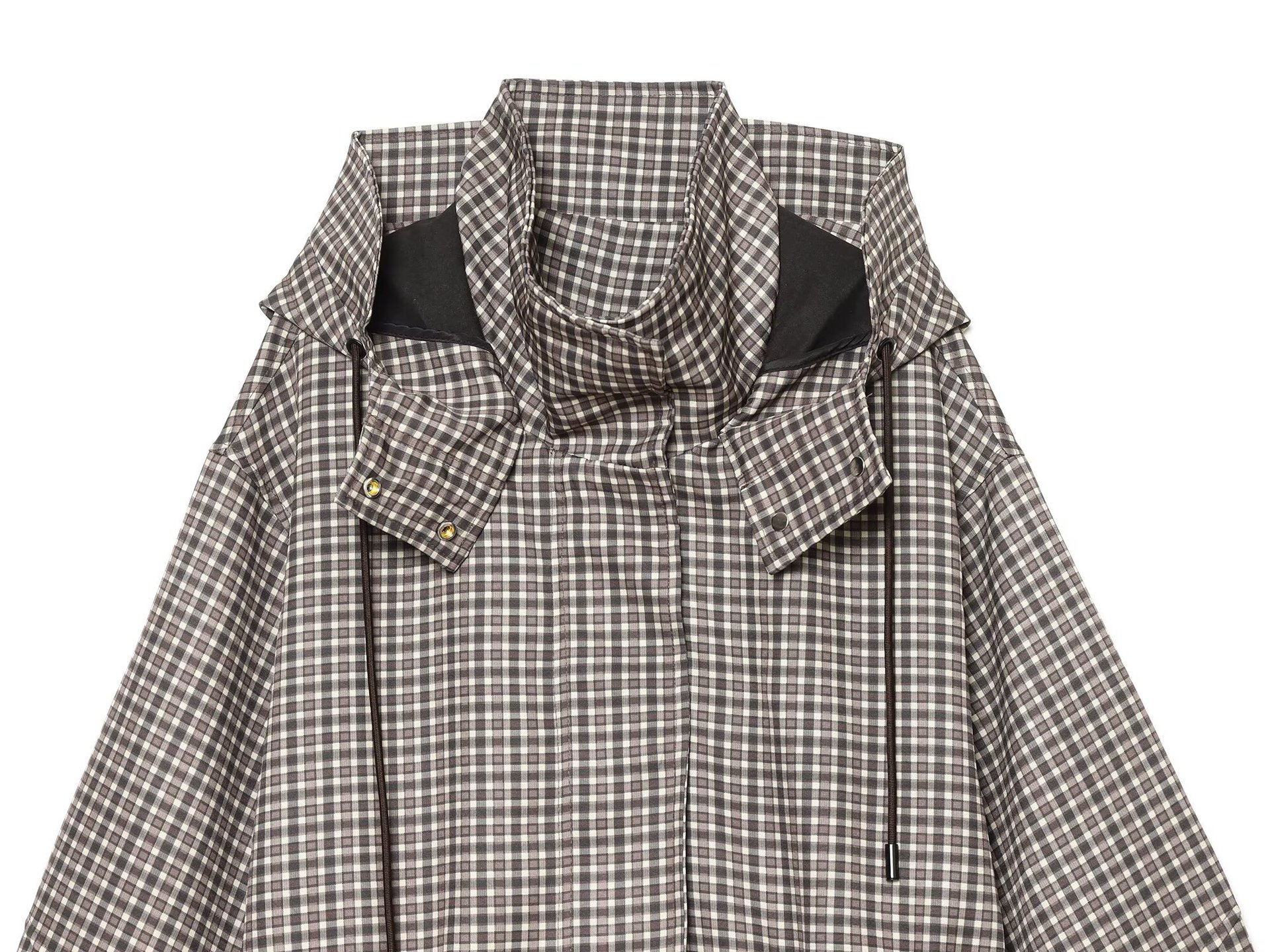 Hooded Check Jacket