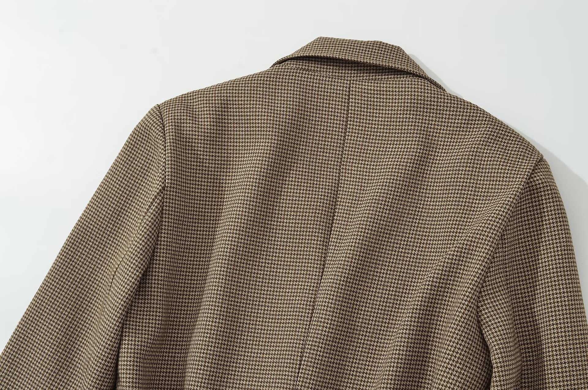Tie-Waist Checked Jacket