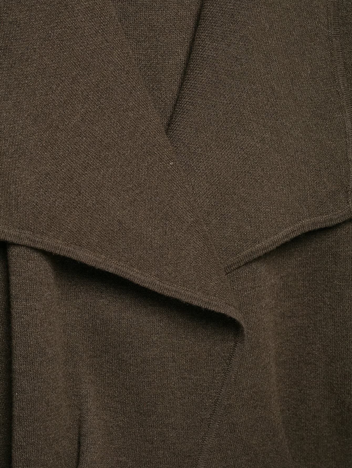 Draped Open-Front Cardigan