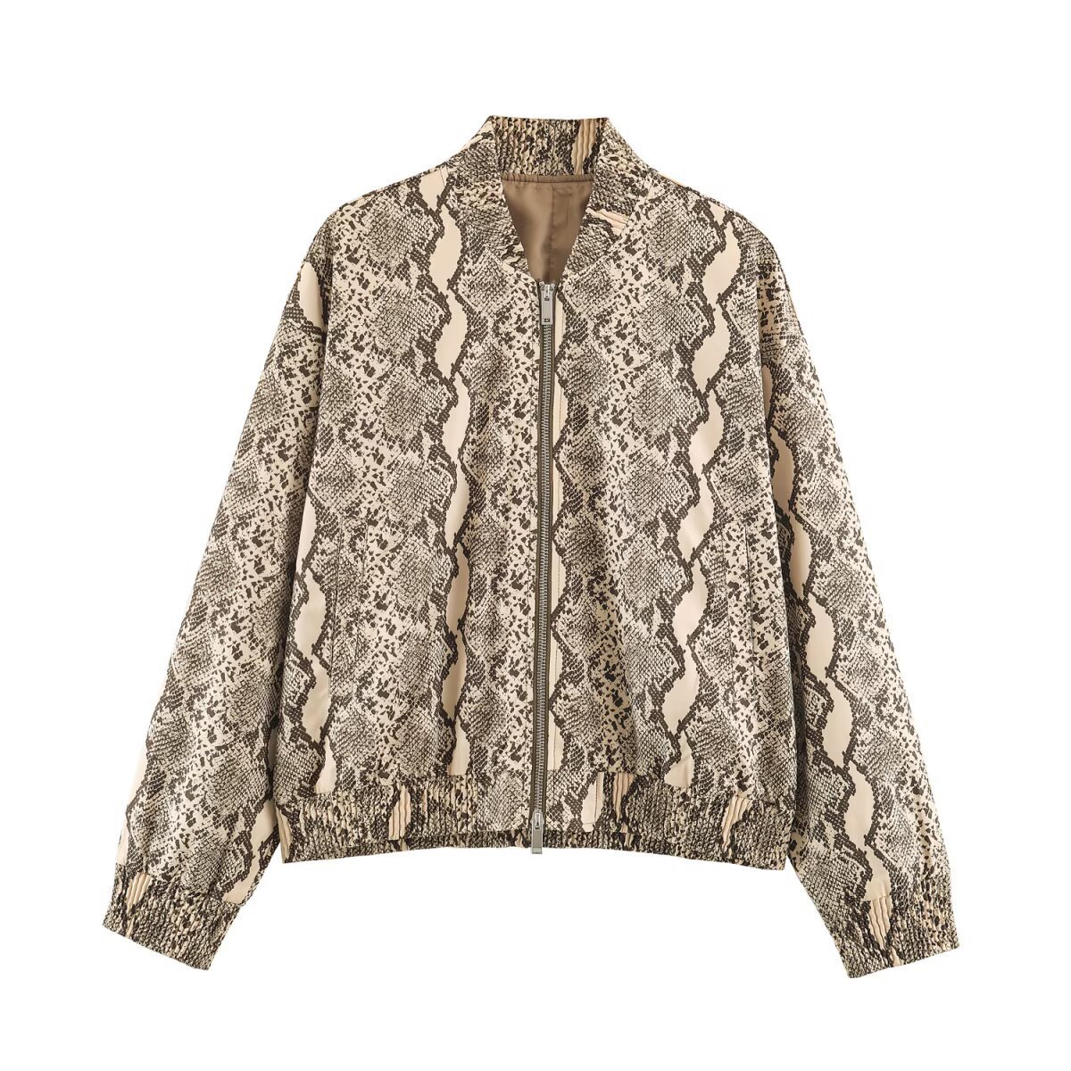 Serpentine zipper jacket