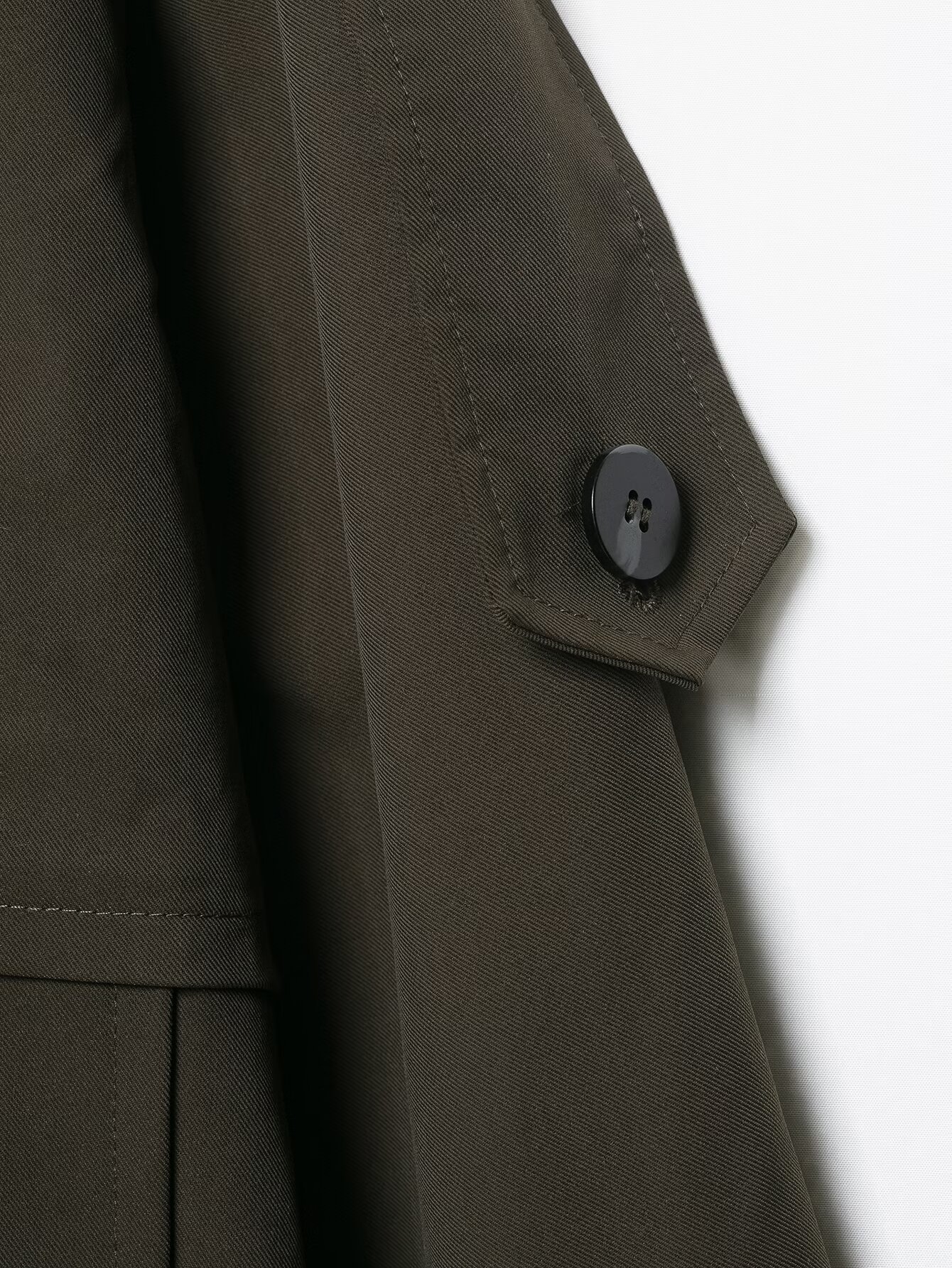 Cropped Double-Breasted Trench