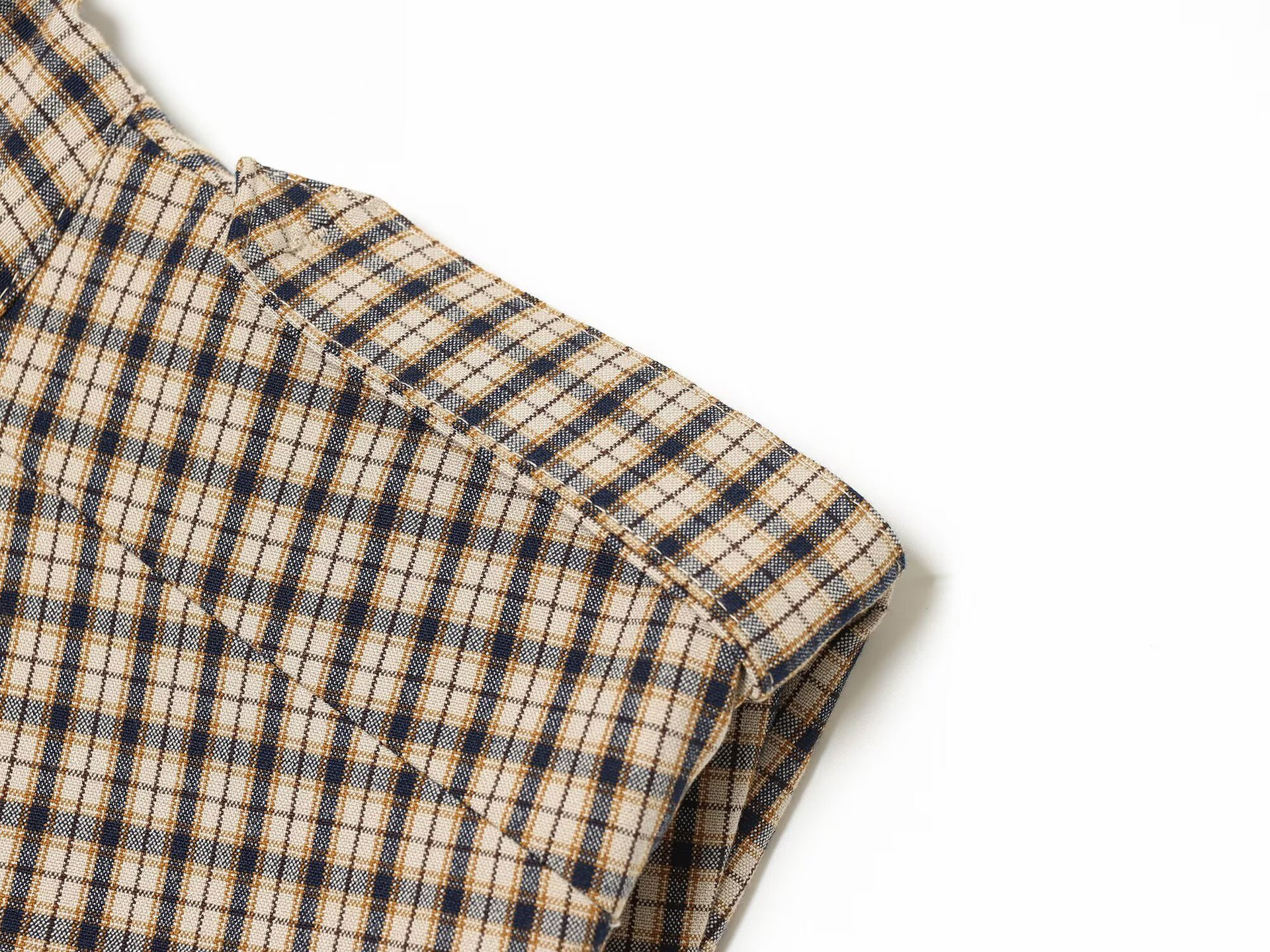 Checked Sleeveless Playsuit