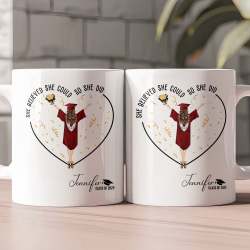She Believed She Could So She Did - Personalized Mug